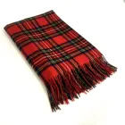 Tartan Shawl IMF Red Tartan Wool Shawl Sofa Throw Blanket Scottish Blanket