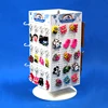 retail gifts shop steel pegboard show fixture table standing key chain ring revolving merchandising display rack