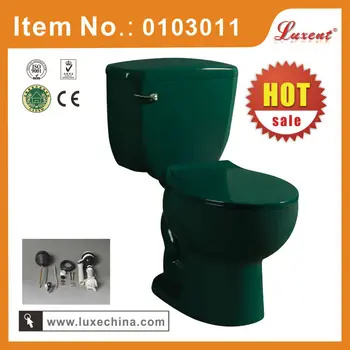 Porcelain Bathroom Dark Green Color Toilet - Buy Dark Green Color