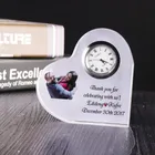 Personalized wedding favors return gift crystal heart shape clock wedding souvenirs guests