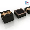Free Sample Jewelry Ring Special Black Cardboard Paper Box With Insert
