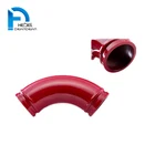 DN125 casted elbow for concrete pumping elbow bend pipe