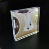 Clear Magnetic Acrylic Photo Frame Customized Business Card Holder