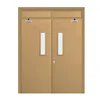 China Factory Cheap Double Steel Metal Automatic Fire Rated Doors for Restaurant