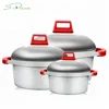 Nonstick Cookware Sets Dishwasher Induction Cooker Safe Scratch Aluminum Cooking Soup Pan Ceramic Pot With Lid