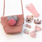 Fashion Baby Girls Hair Accessories Set Cute Messenger Bag Hair Clip Set