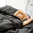 China Manufacturer Super Comfortable 100% Linen Bed Sheet Sets/Washed Flax Bedding Sets/Bed Comforter Sets