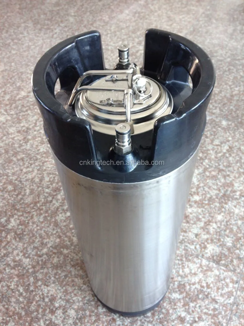 Brand New 5 Gallon Cornelius Ball Lock Keg With Rubber Handle, Pressure