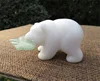 wholesale natural stone White marble carving Polar bear