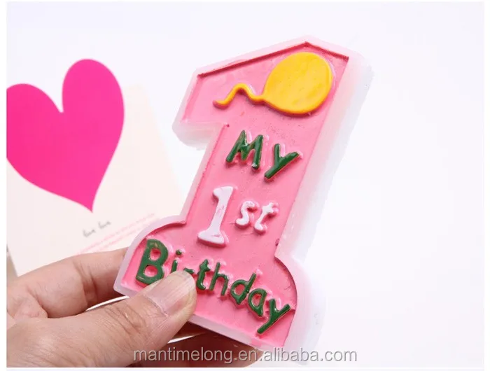 gifts & crafts  candle  party birthday red number candle  284