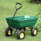 Factory plastic tray garden tool trolley 600lbs dumping utility cart