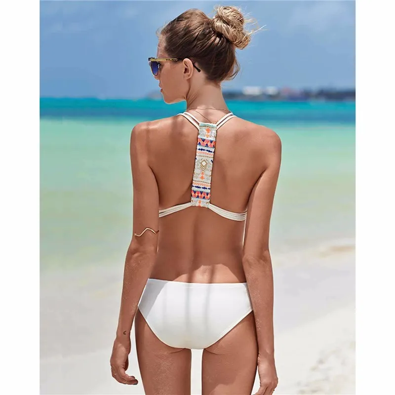 Cut out 1 one piece swimsuit Women Backless swimwear padded bathing suit Sey push up halter bodysuit monokini