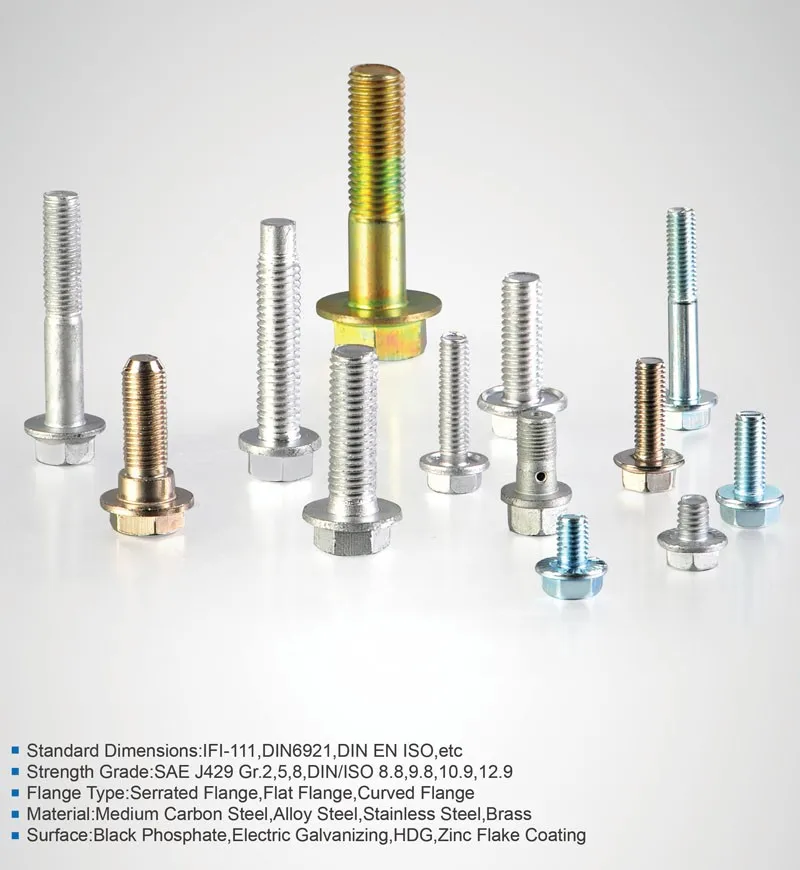 hex flange bolt and nut, View hex flange bolt and nut, TS Product