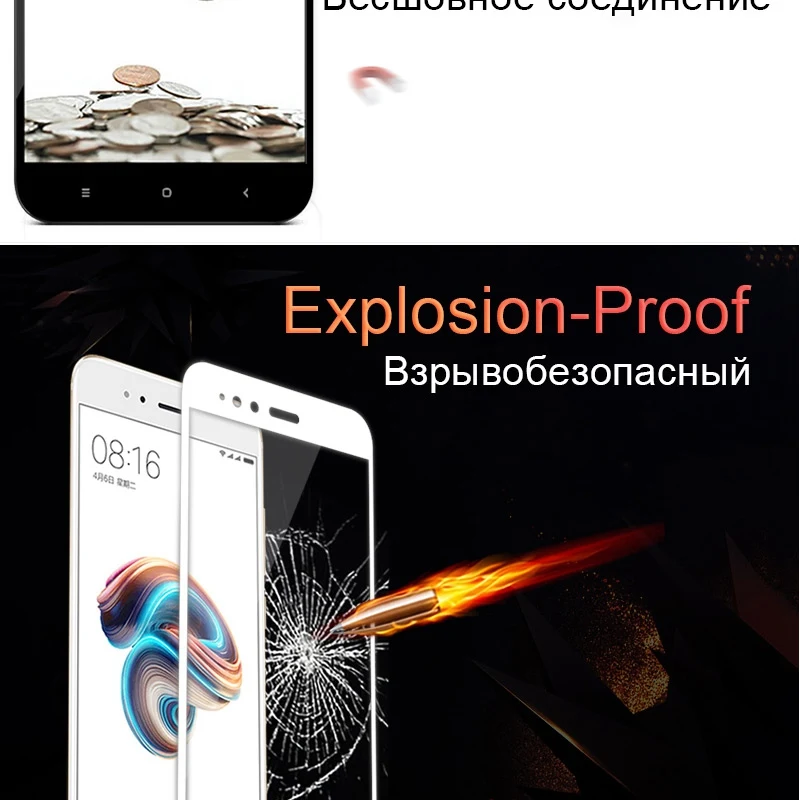 Tomkas Tempered Glass For Xiaomi mi A1 5X Screen Protector Full Cover Screen Protection Film For Xiaomi mi A1 5X Glass           (8)