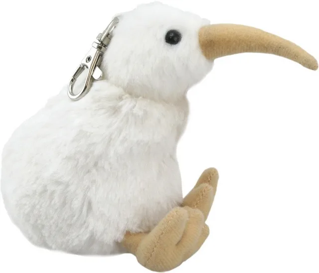 soft plush material white kiwi bird stuffed animal