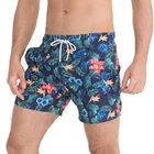 Excellent Supplier Wholesale Summer Mens Printed Shorts Swim Trunks Swimsuit Man Beachwear with Elastic Waist
