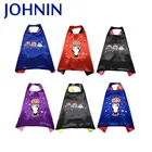 Hot Selling 60x70cm Cute Satin Costume Superhero Cape For Kids