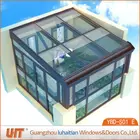 Simple design PVC Sunroom /glass house with pvc frame and tempering glass