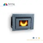 Cast iron cheap embedded pellet stove into the wall