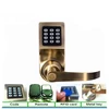 China Factory Supply Remote smart Door Lock opened by Password RF Card Mechanical Key Remote Control
