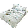 4 Pieces Comfortable Home Textile Washing 100% Cotton Duvet Cover Fitted Sheet Seasons Adult King Soft Bedding Set