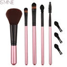 Professional 5 Pcs Make up Brush Set Pink Handle Cosmetic Tools