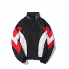 Wholesale Color Block Mens Printing Windbreaker Jackets