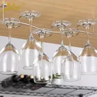 Modern Metal Hanging Wine Glass Rack Stemware Holder for Home Bar