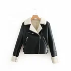 Fashion women's clothing bomber jacket leather jacket winter wears for wholesales
