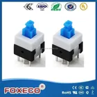 8X8mm 6pin dip plastic FUNCTION push botton switch PSA-22E12 with lock dip