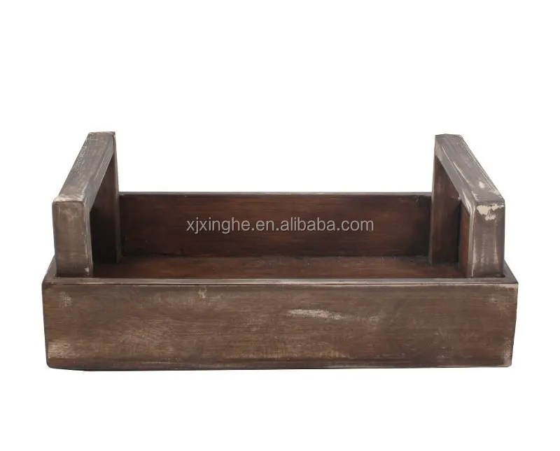 Wine Red Wooden Tray Sofa Arm Clip Food Tray Table Buy Wine Red