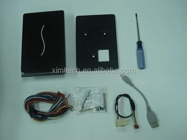 Free software biometric card access control system TCP/IP communication good quality and cheap price125KHZ or 13.56MHZ SCR100