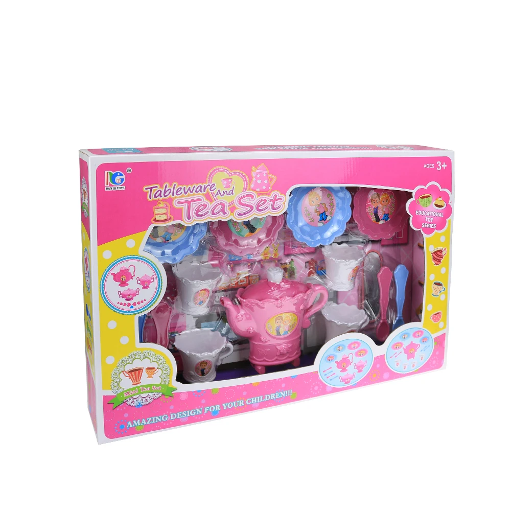 Shantou fabrik mädchen kunststoff Tee-Set | Pretend Spielen Kinder Spielzeug Mini Küche Spielen set