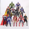 14pcs Action Figures Marvel Avenge End Game Costume Superhero Series Movie Figures Toys Set
