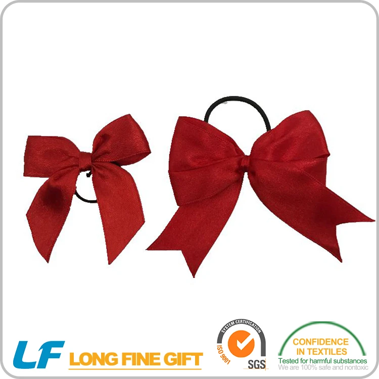 the best price oem polyester satin red bow tie