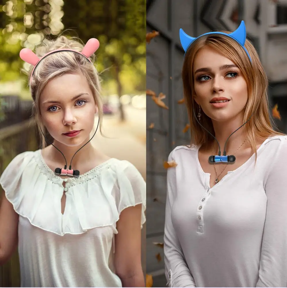 2019 new design wholesale wireless cat ear headset earphone gift earphone ZW-29 Christmas gifts for girl - ANKUX.COM