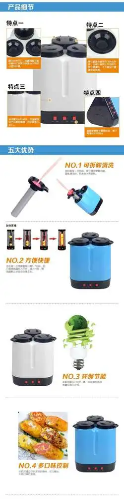 2015 new hot sale egg master, egg roll maker with three egg rolls,perfect for a family'