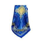 2018 New Arrival Silk Twill Scarf Custom Printed 100% Silk Square Scarf