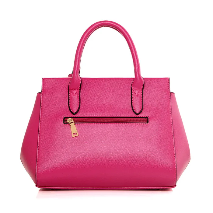 Fashion 3pcs lady tote shoulder bag pu leather 3set women bag