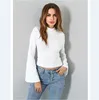 /product-detail/high-neck-long-sleeve-woman-t-shirt-fashion-bell-sleeve-women-spring-summer-casual-high-street-tendency-solid-white-top-62054239320.html