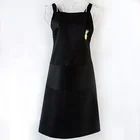 Kitchen Cafe Black Canvas Adjustable Adult Barista Beauty Custom Apron