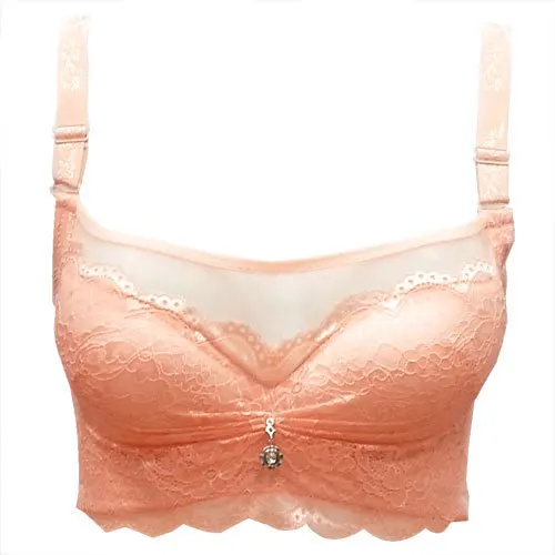 Women Sexy Bra Thin Cup Big Size 3/4 Cup Lace Push Up Bra Women's Sexy Intimates Bra Brassiere Girls Seamless Adjustable Bras
