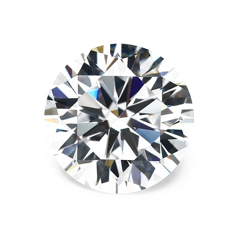 Круглый бриллиант вырезать 1 мм Белый сапфир/корунд свободные драгоценный камень