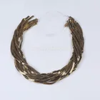 Gold semi precious hematite stones beads natural beads for jewelry making
