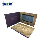 Cote Amazing Graphics 7 inch A5 Card LCD TFT Video Brochure For Hotel Advertising