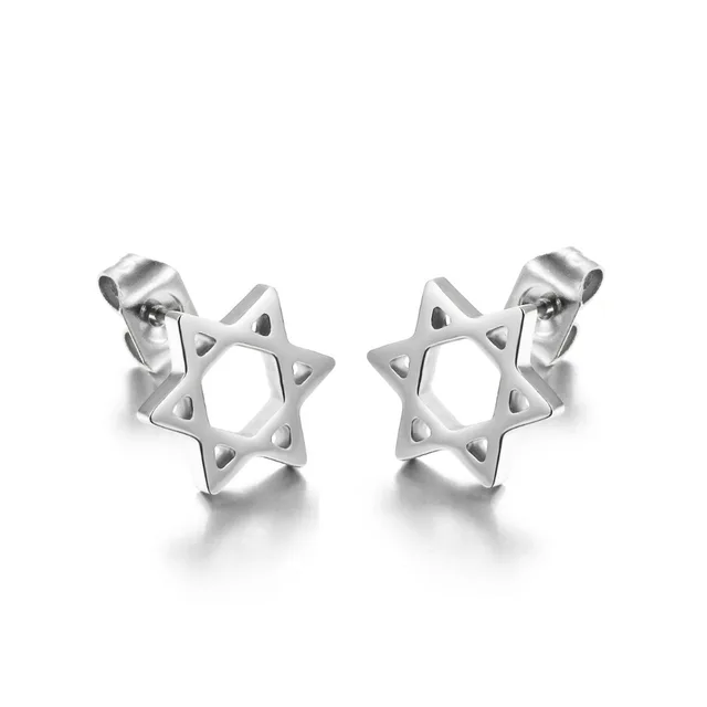 Lucky Star Superstar Accessories Earrings Stud In White Steel