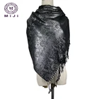 Jacquard manufacture lurex paisley pashmina hijab scarf women