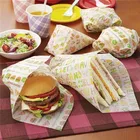 Greaseproof burger food wrapping deli wrap paper