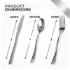 Plastic silver cutlery set silver knife