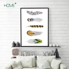 Wall Decor Feather Pattern Picture Framed Art Plastic & Canvas Picture Frame